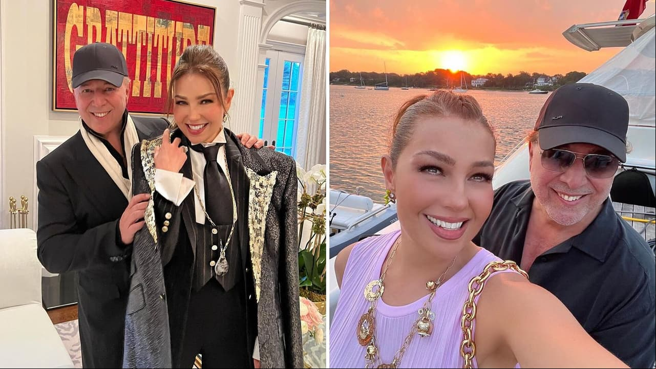 Thalía y Tommy Mottola: Así lucían antes de iniciar su relación amorosa.