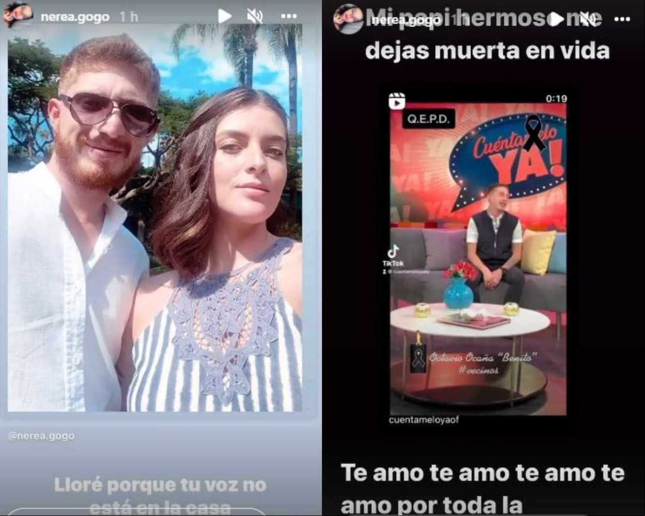 Prometida de Octavio Ocaña le da el último adiós con desgarrador mensaje.