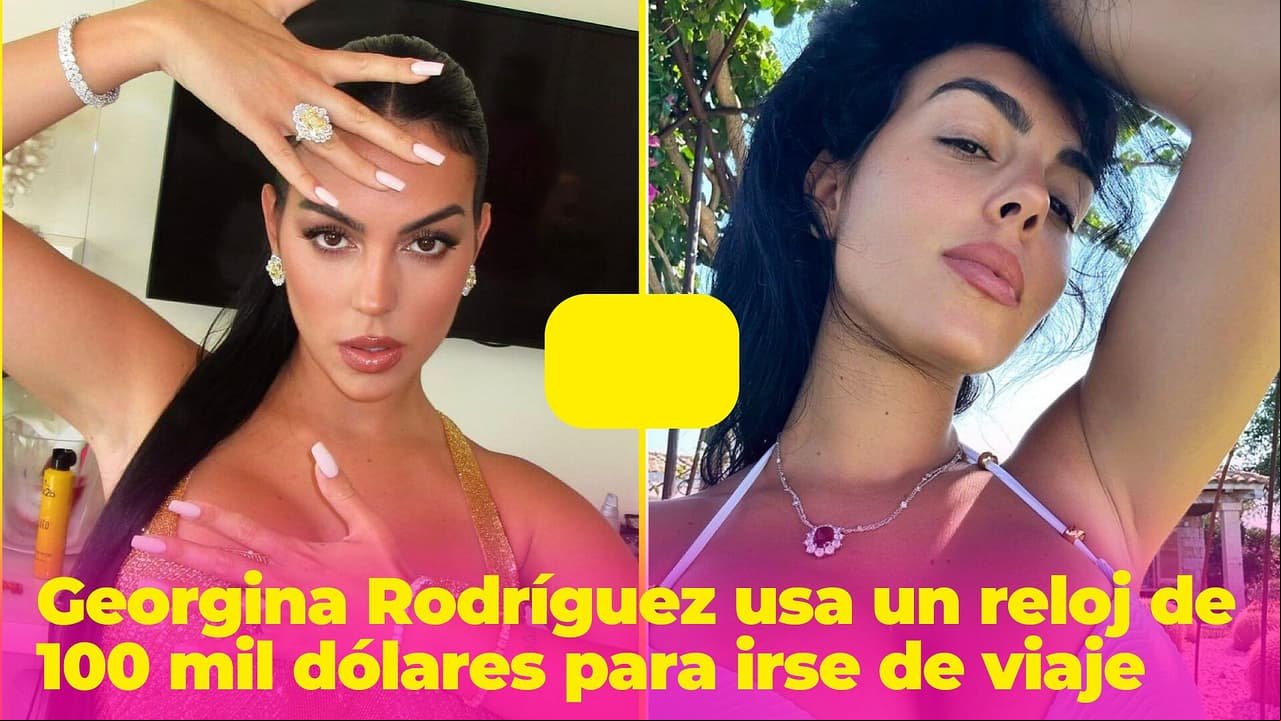 Georgina Rodríguez usa un reloj de 100 mil dólares en sus vacaciones: ¡está lleno de diamantes!