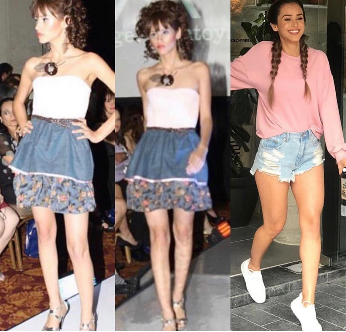 En esta etapa de su vida, García lucía muy delgada en comparación con su cuerpo actual, el cual tiene mayor masa muscular y constantemente comparte su radical transformación, tal como lo hizo la tarde del pasado lunes 5 de octubre en su cuenta de Instagram.