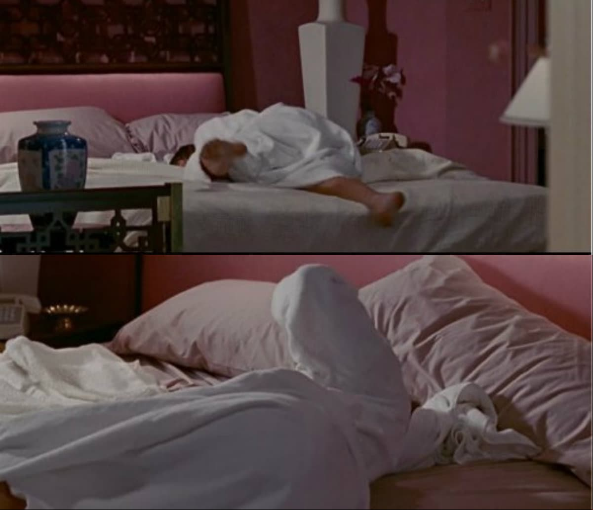 El cambio de la posición de las almohadas