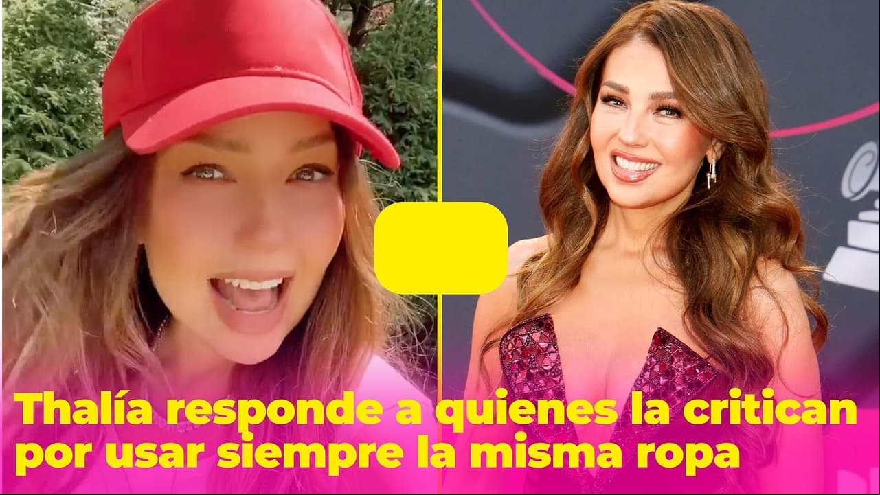 Thalía responde a quienes la critican por siempre usar la misma ropa