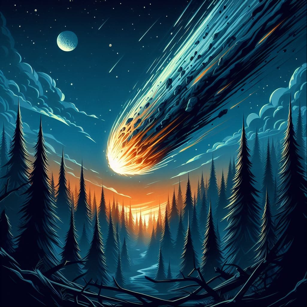 En 1908, un cometa o un asteroide dañó millones de árboles en Siberia