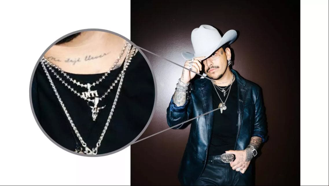 Christian Nodal usa dije con la palabra 'Inti'
