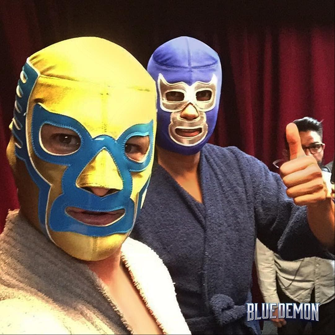 Su talento para la actuación y su gusto para los deportes lo llevó a encarnar a ‘Ala Dorada’ en la bioserie ‘Blue Demon’ (2017).