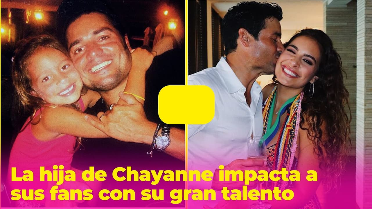 La hija de Chayanne impacta con su talento y ya le piden que haga un dueto con su papá