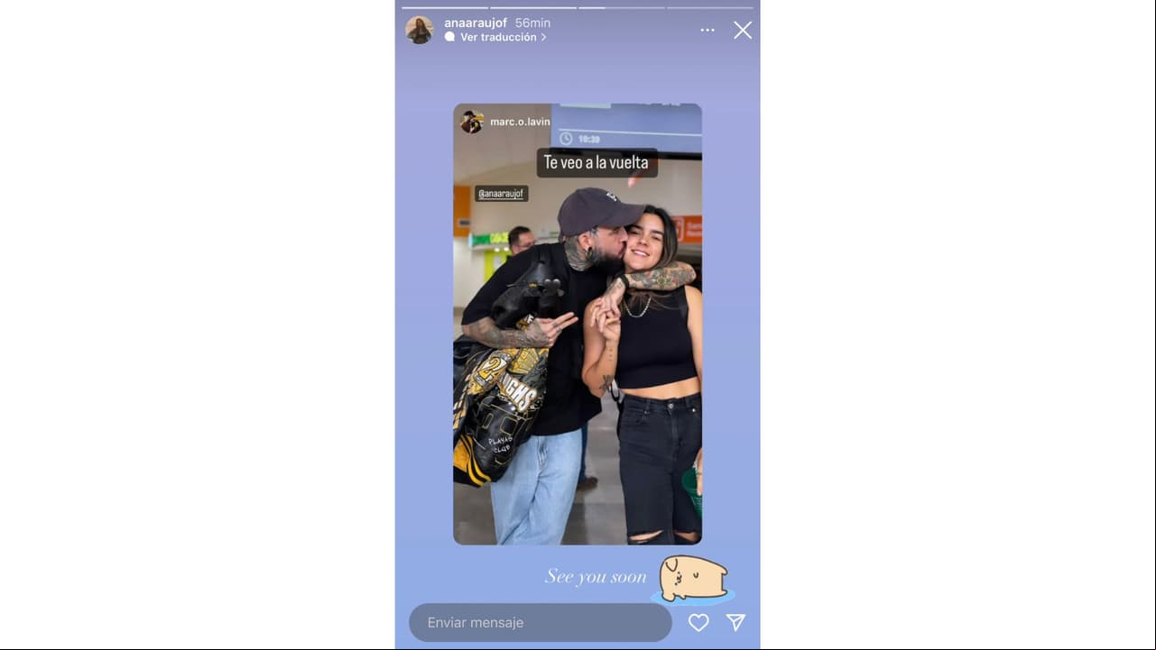 Ana Araujo, esposa de Pablo Lyle, se despidió de su supuesto novio Marco Lavin.