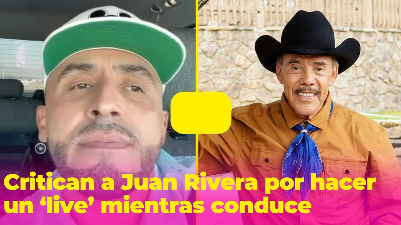 Juan Rivera hace un 'live' mientras conduce su auto y lo tunden en redes: "No seas irresponsable"