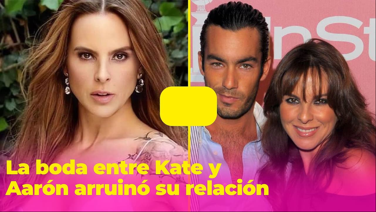 Kate del Castillo no quería casarse con Aarón Díaz: confesó por qué llegó al altar con él