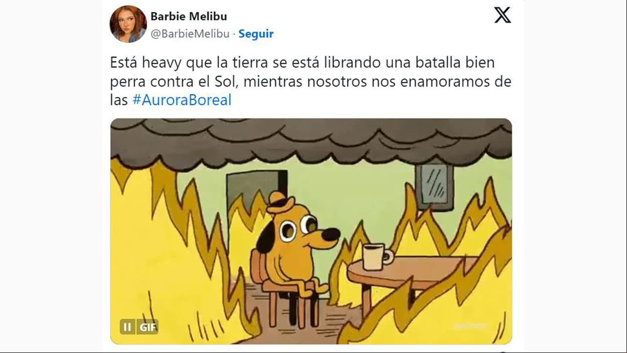 memes sobre las auroras boreales