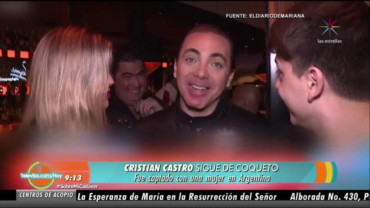 ¡Cristian Castro sorprende con despampanante mujer!