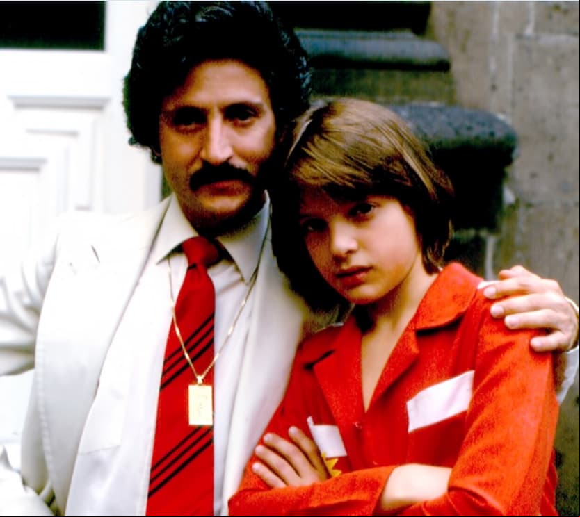 Luis Miguel y su papá Luisito Rey en 1981