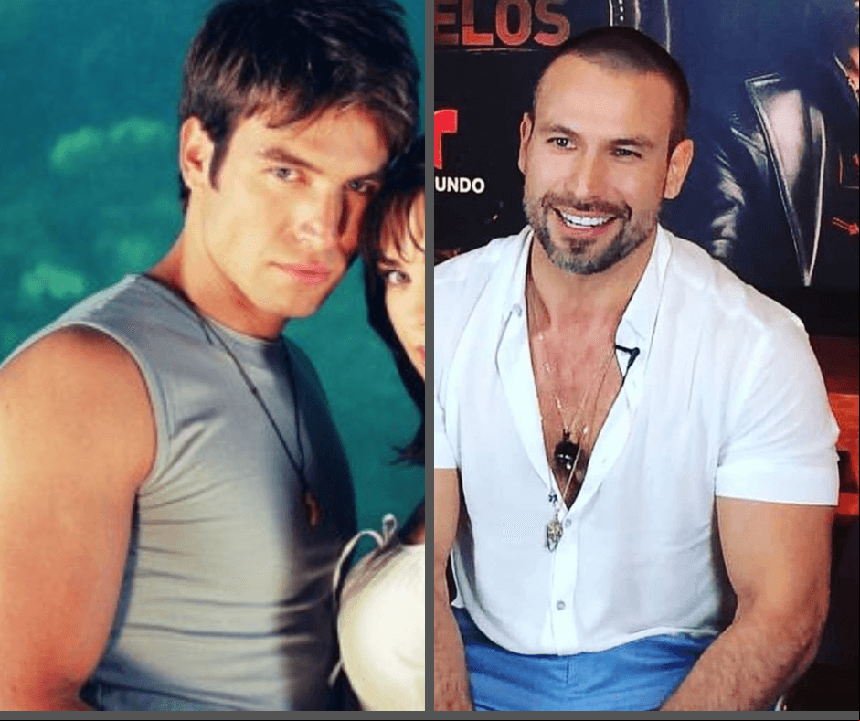 Rafael Amaya era "Paco" un jovencito de buen corazón con "Perla". El cambio no pudo ser mayor a 17 años de distancia, ahora como un narcotraficante en "El Señor de los Cielos".