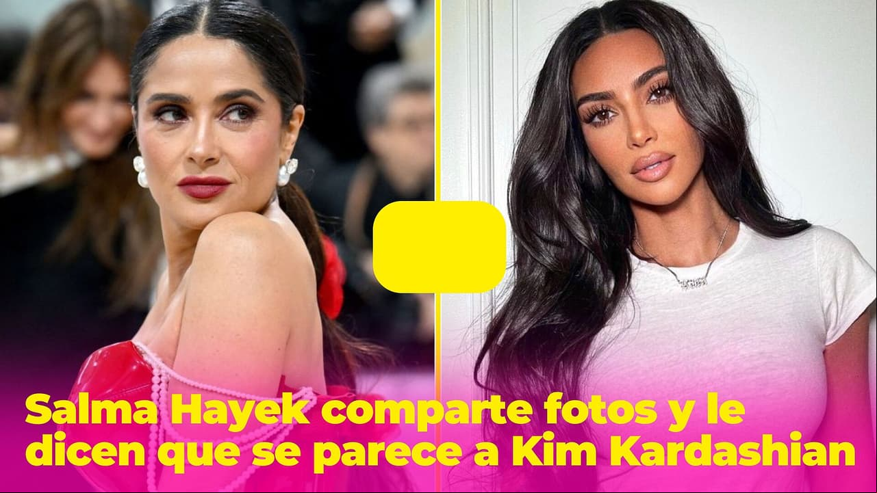 "Te pareces a Kim Kardashian": Salma Hayek presume fotos y le dicen que luce como la socialité
