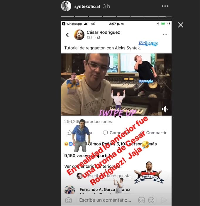 El artista señaló que fue víctima de un bromista em redes