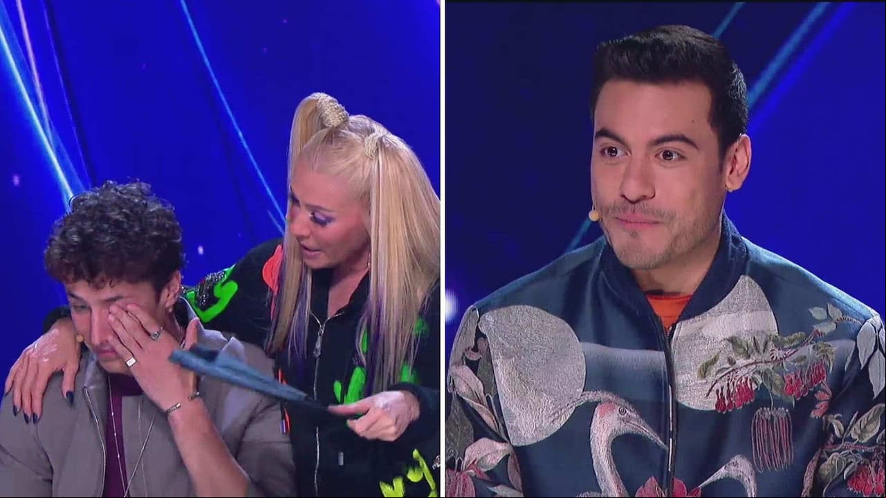 Carlos Rivera hace llorar a Juanpa Zurita en pleno programa en vivo de ¿Quién es la Máscara?