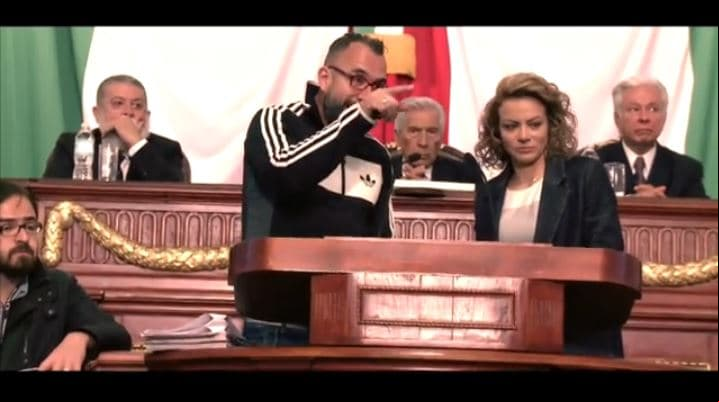 Grabaciones en el Senado de la República