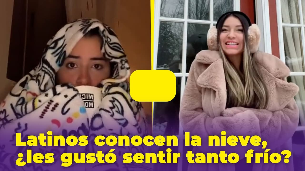 Latinos conocen la nieve y demuestran que no están hechos para el frío: los videos más divertidos