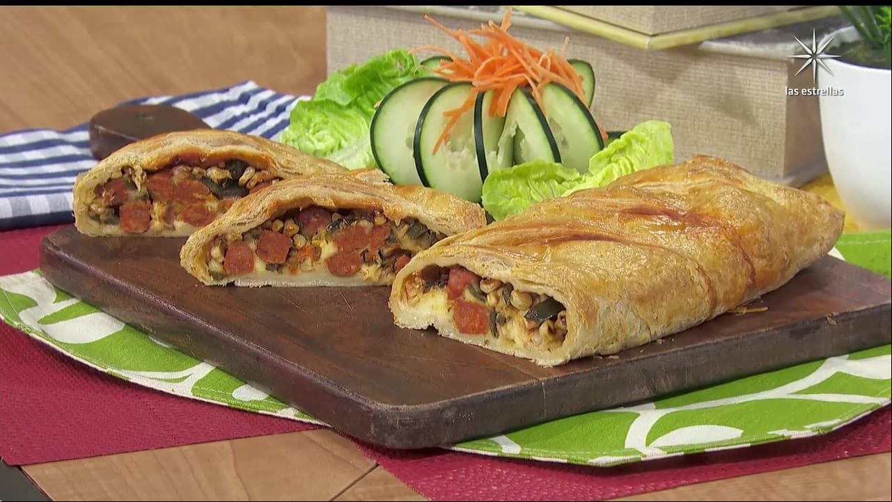 Receta para impresionar: ‘STRUDEL DE RAJAS DE POBLANO Y CHISTORRA’