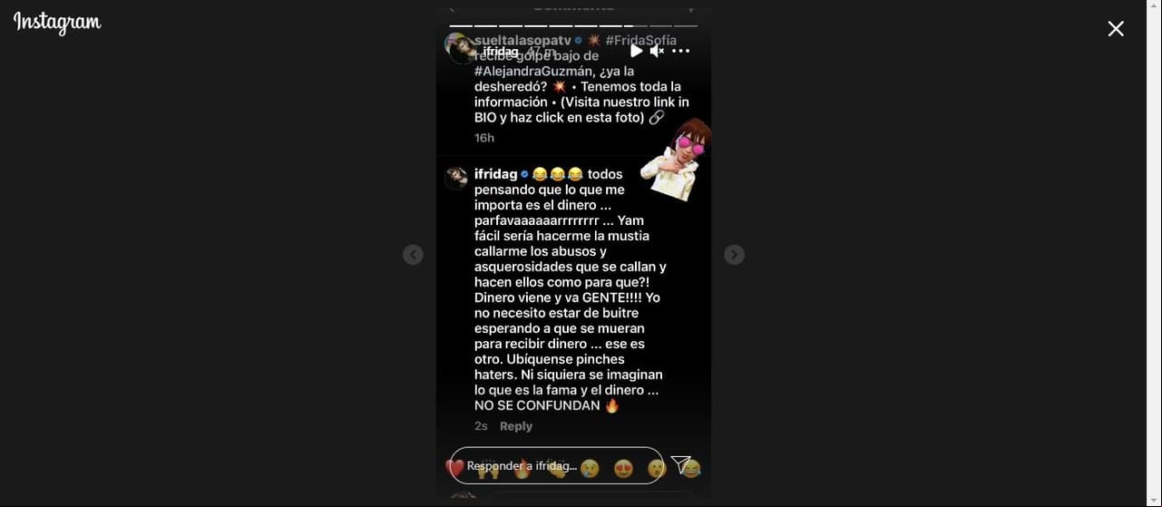 A través de redes sociales, la modelo reaccionó a los ataques.
