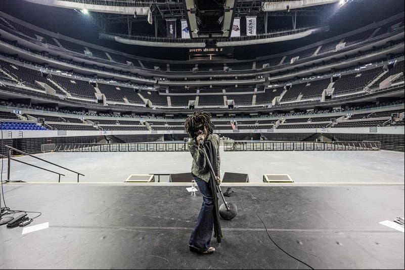 Lenny Kravitz ensaya antes de su show en la CDMX