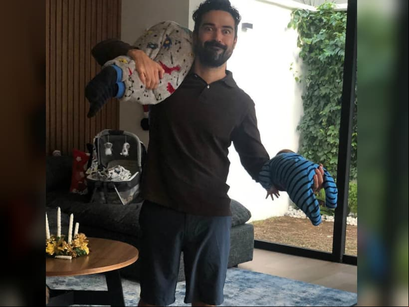 Alfonso Herrera enternece con foto de su segundo hijo y famosos reaccionan: “Qué cosa más bella”