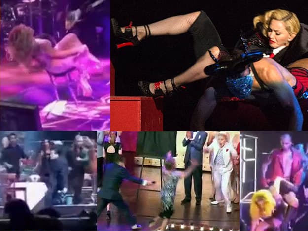 TOP 10: ¡Recordando las mejores caídas de los famosos!