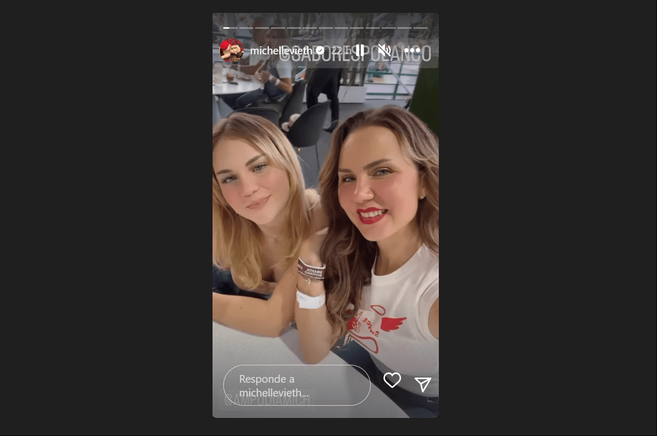 Michelle Vieth y su hija Michelle