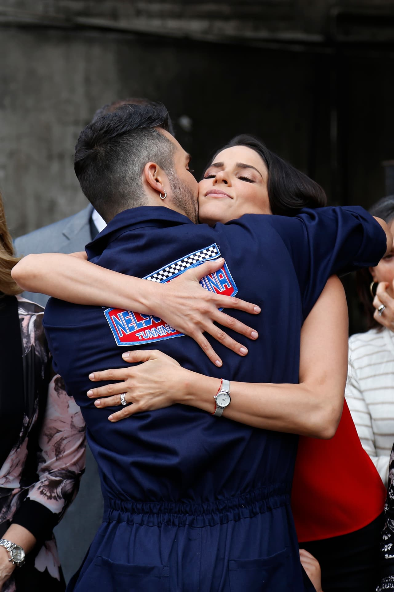 José Ron y Eva Cedeño se dieron la bienvenida de inicio de grabaciones.