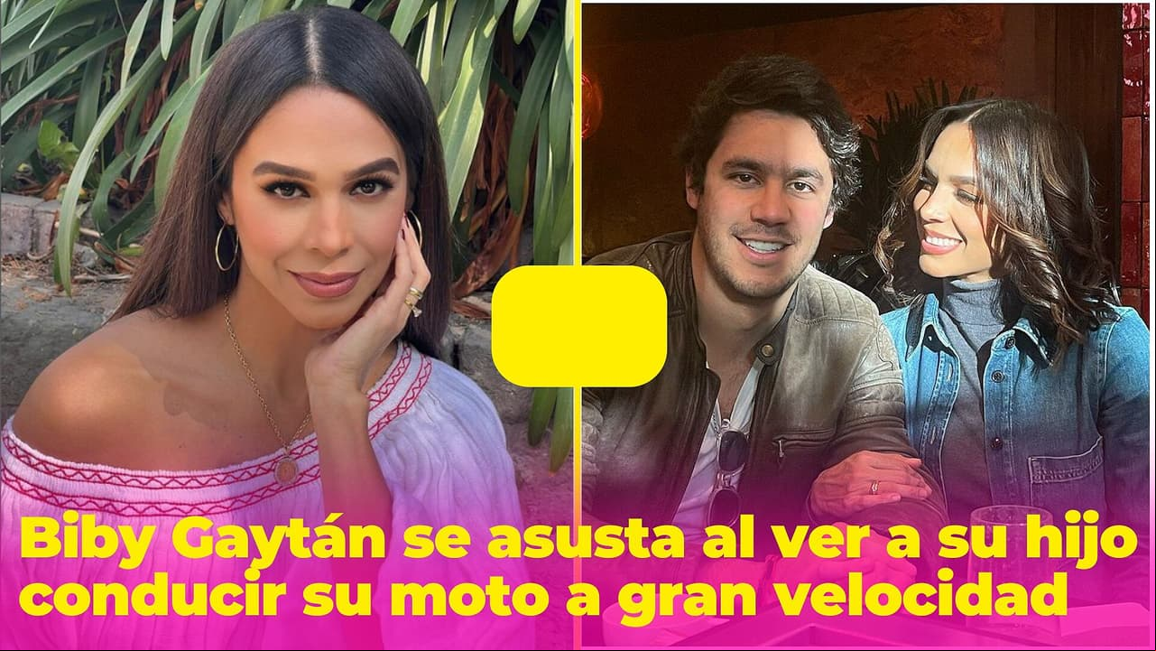 "Qué bruto": Biby Gaytán se llevó tremendo susto al ver cómo su hijo conducía su moto a gran velocidad