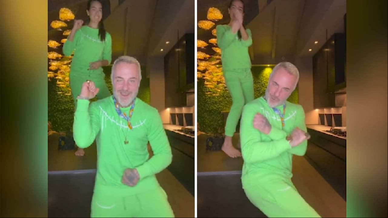 Gianluca Vacchi y Sharon Fonseca contagian de ritmo a las redes con un sabroso baile de merengue