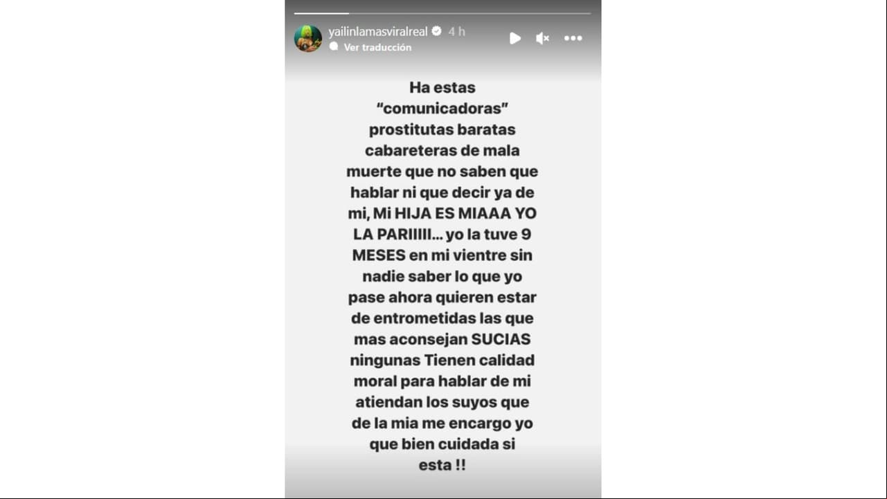 Yailin La Más Viral publicó este mensaje en Instagram.