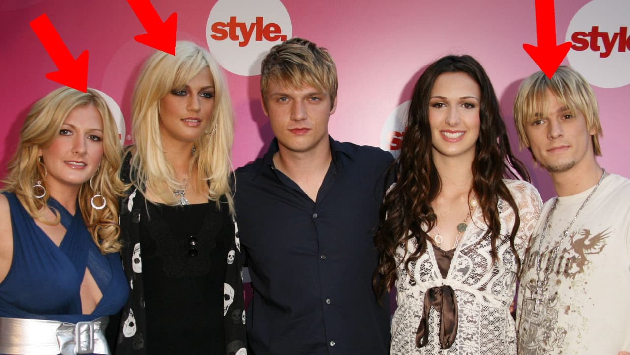 Los cinco hermanos Carter: Bobbie, Leslie, Nick, Angel y Aaron
