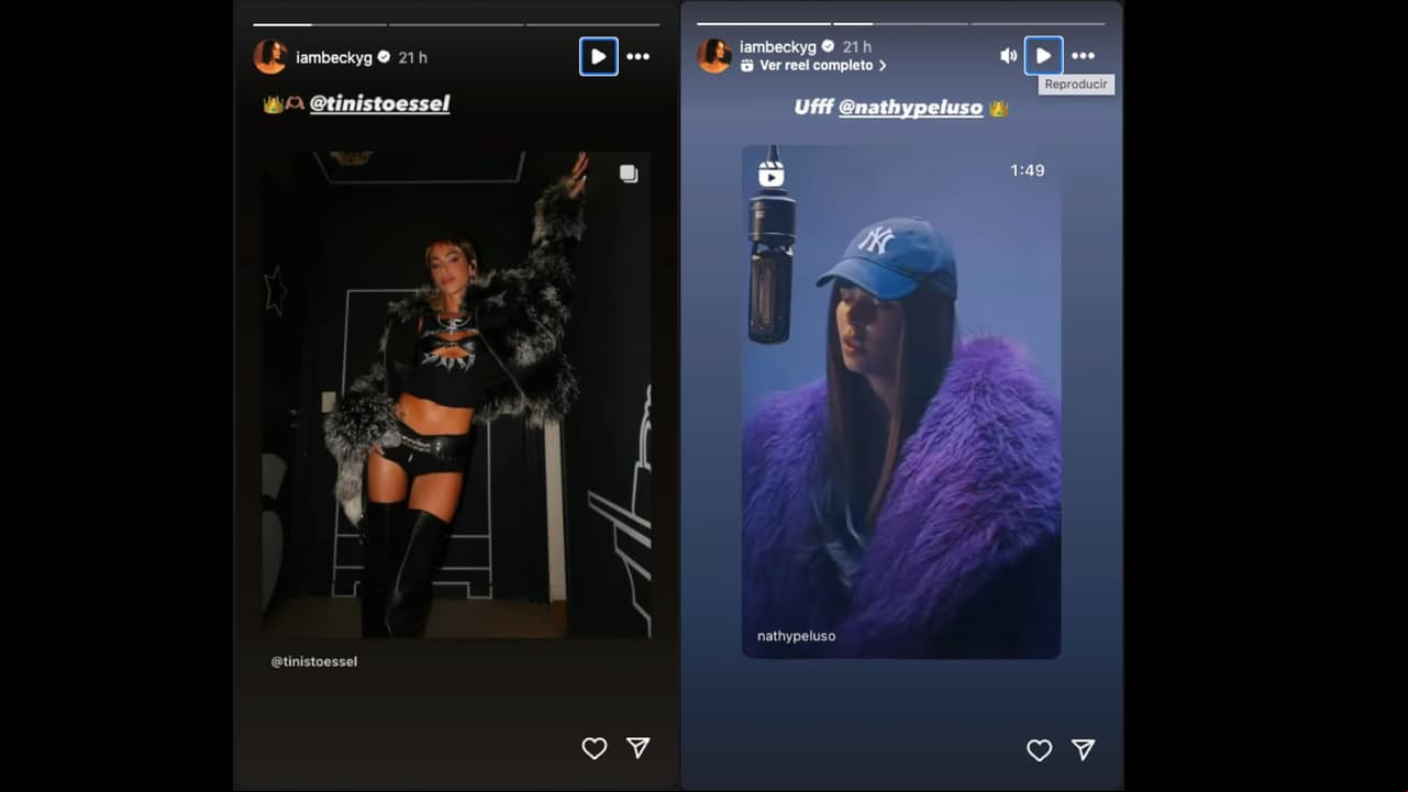 Becky G muestra su apoyo a otras cantantes