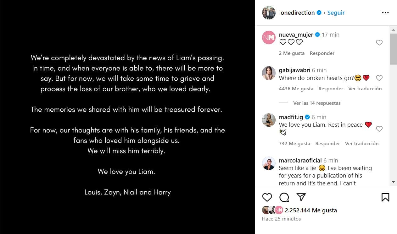 Captura Instagram One Direction