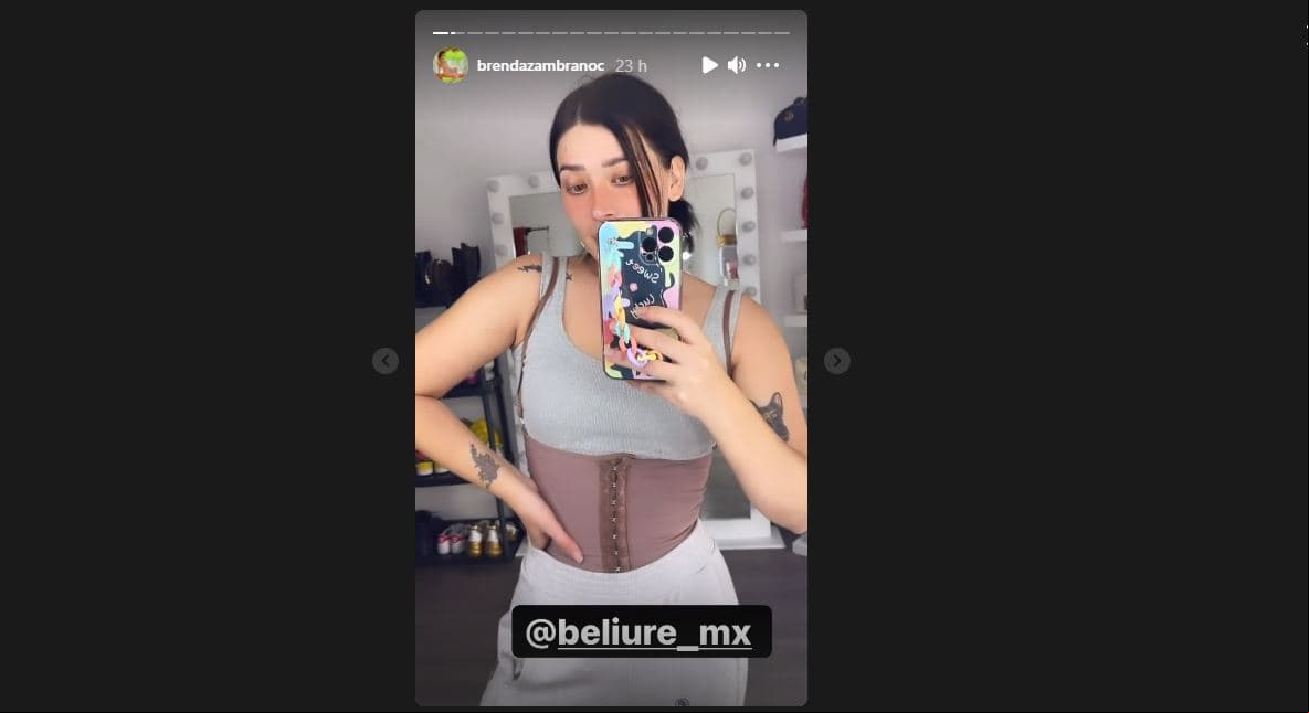 A poco más de una semana de su cirugía, Brenda Zambrano ha comenzado a compartir con sus seguidores varias imágenes del resultado de ésta.