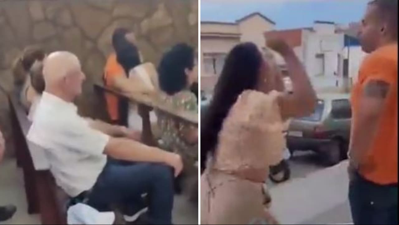 Mujer descubre a su esposo con su amante en iglesia.