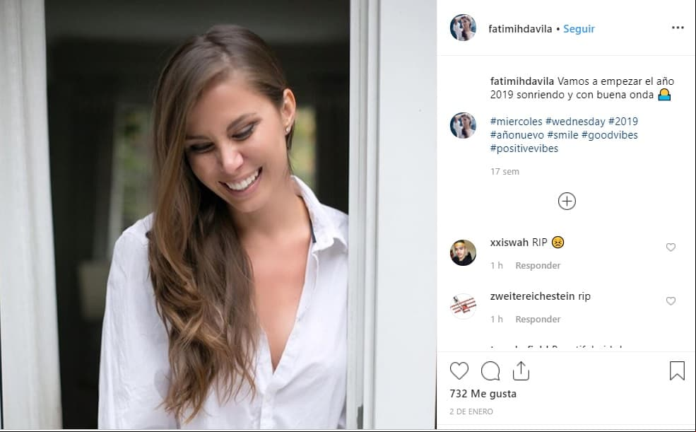 “Vamos a empezar el año 2019 sonriendo y con buena onda”, escribió la modelo en la última fotografía que compartió en su cuenta de Instagram el pasado 2 de enero.