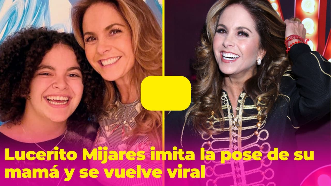 Lucerito imita la pose de 'pelatzo' de su mamá (con todo y baile) y fans se deshacen en halagos
