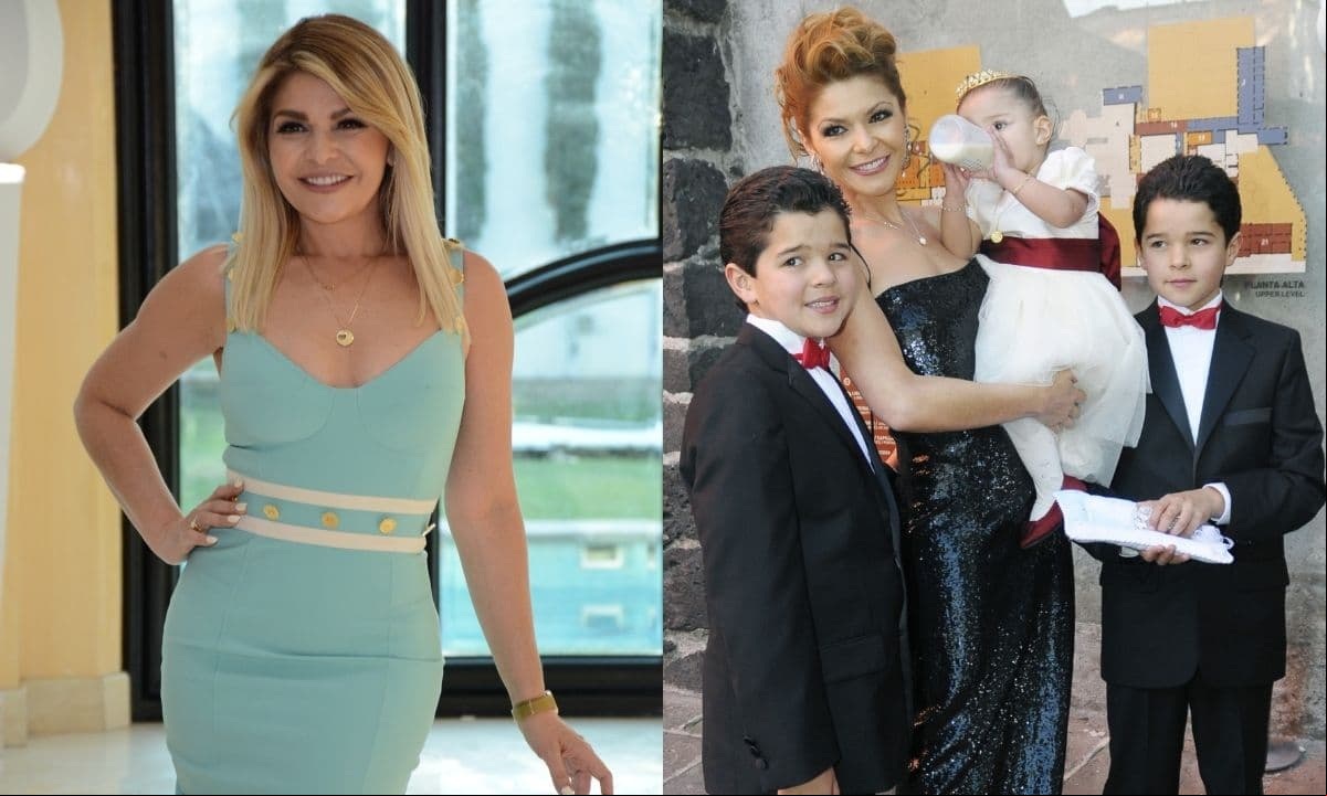 La actriz compartió varias fotos con Eduardo, Roberto y María Itatí