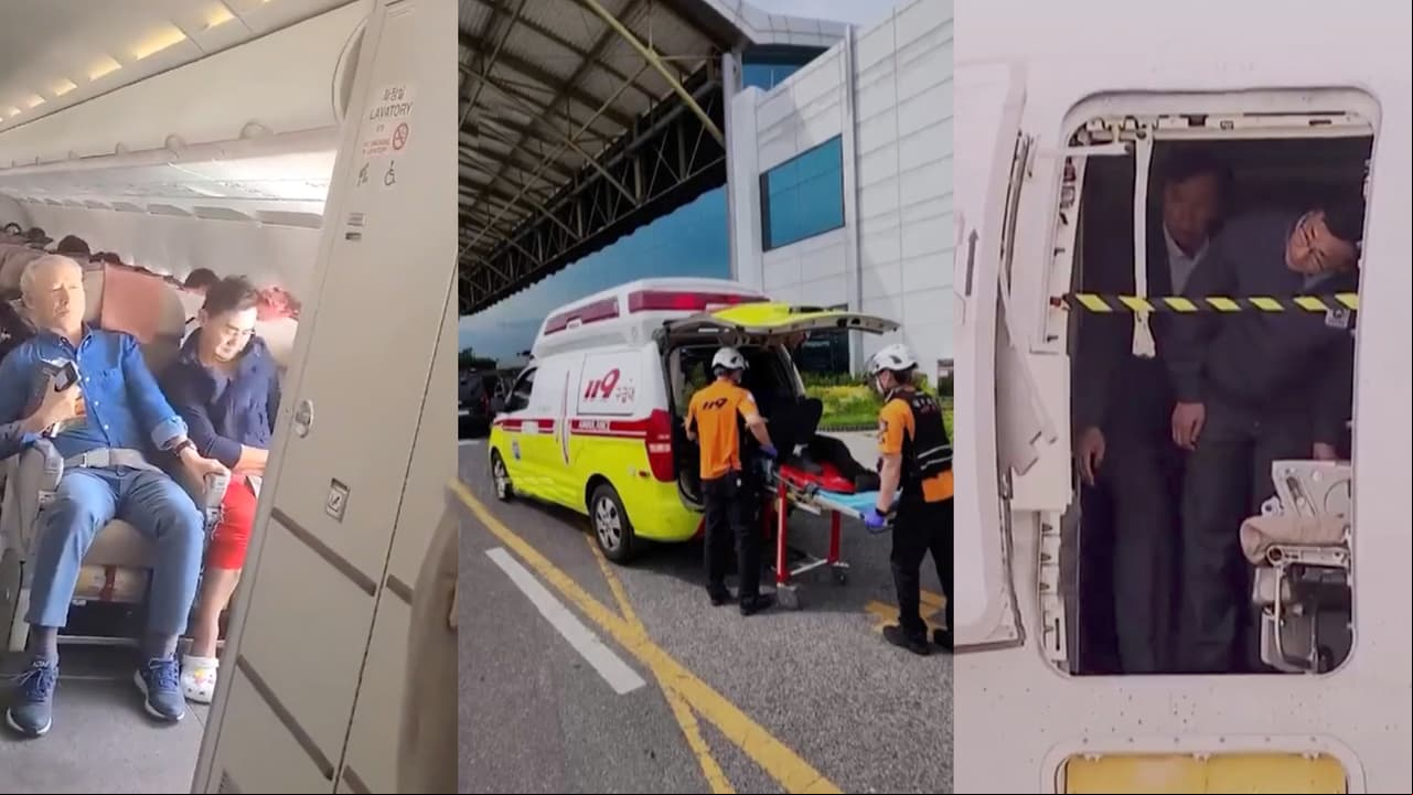 Pasajero abre puerta de un avión durante su vuelo y provoca terror