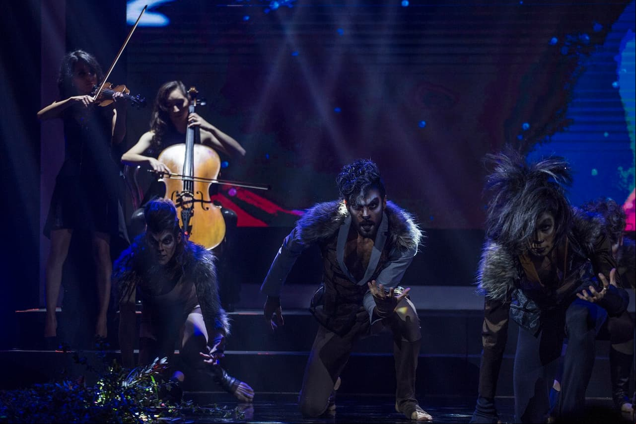 La presentación de Cuna de Lobos ofreció un performance especial.