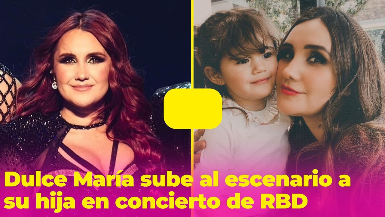 "Es mini Roberta": hija de Dulce María sube con ella al escenario y conquista a los fans de RBD