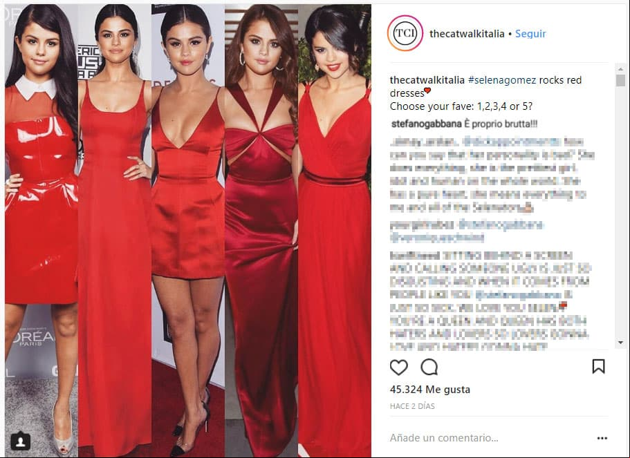 "Es realmente fea" escribió Stefano Gabbana sobre Selena Gomez
