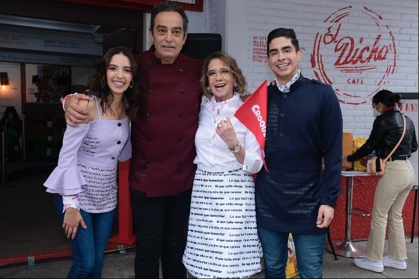 A largo del evento se recaudaron aproximadamente 1,200 kilos de croquetas.