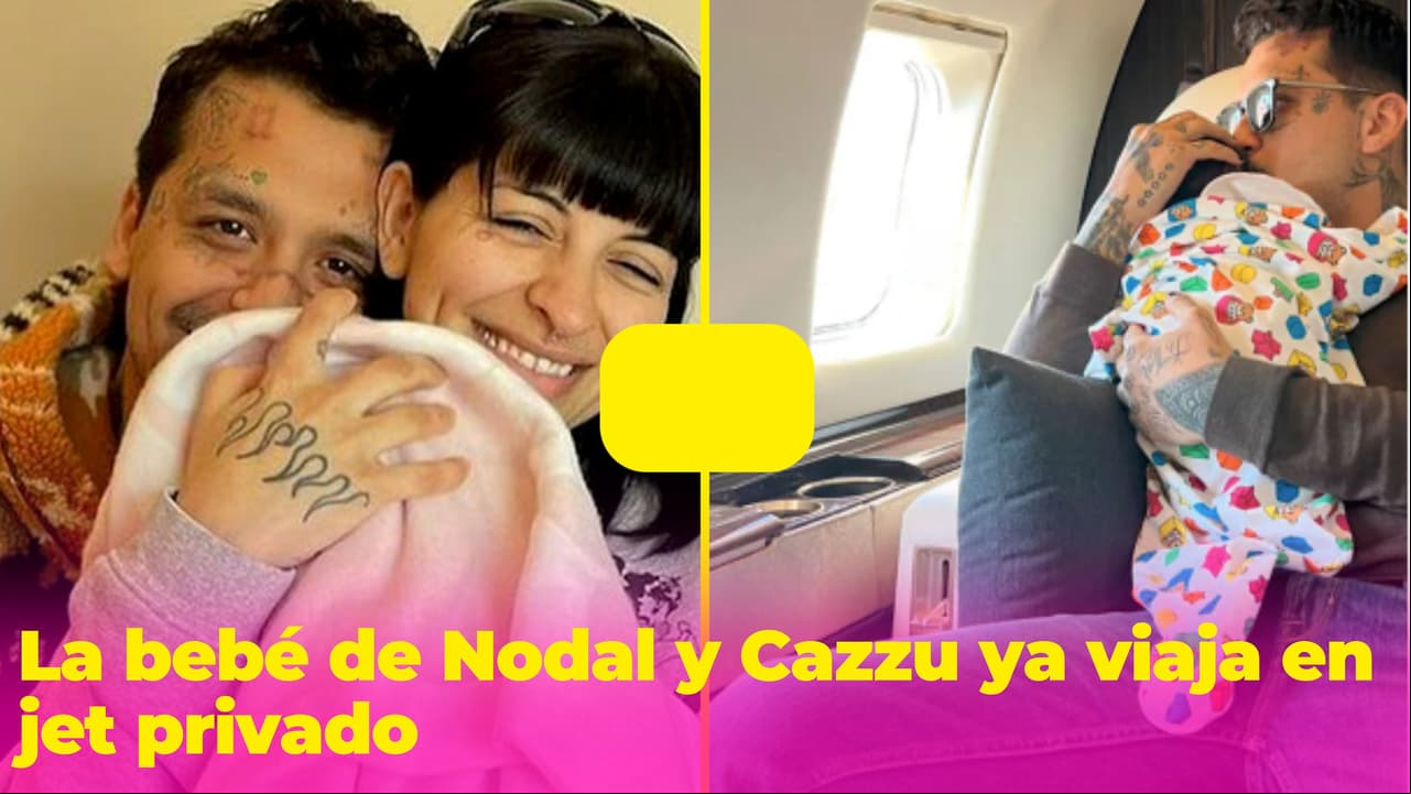 Nodal posa con su hija en una tierna foto y muestra que ya vive como toda una millonaria