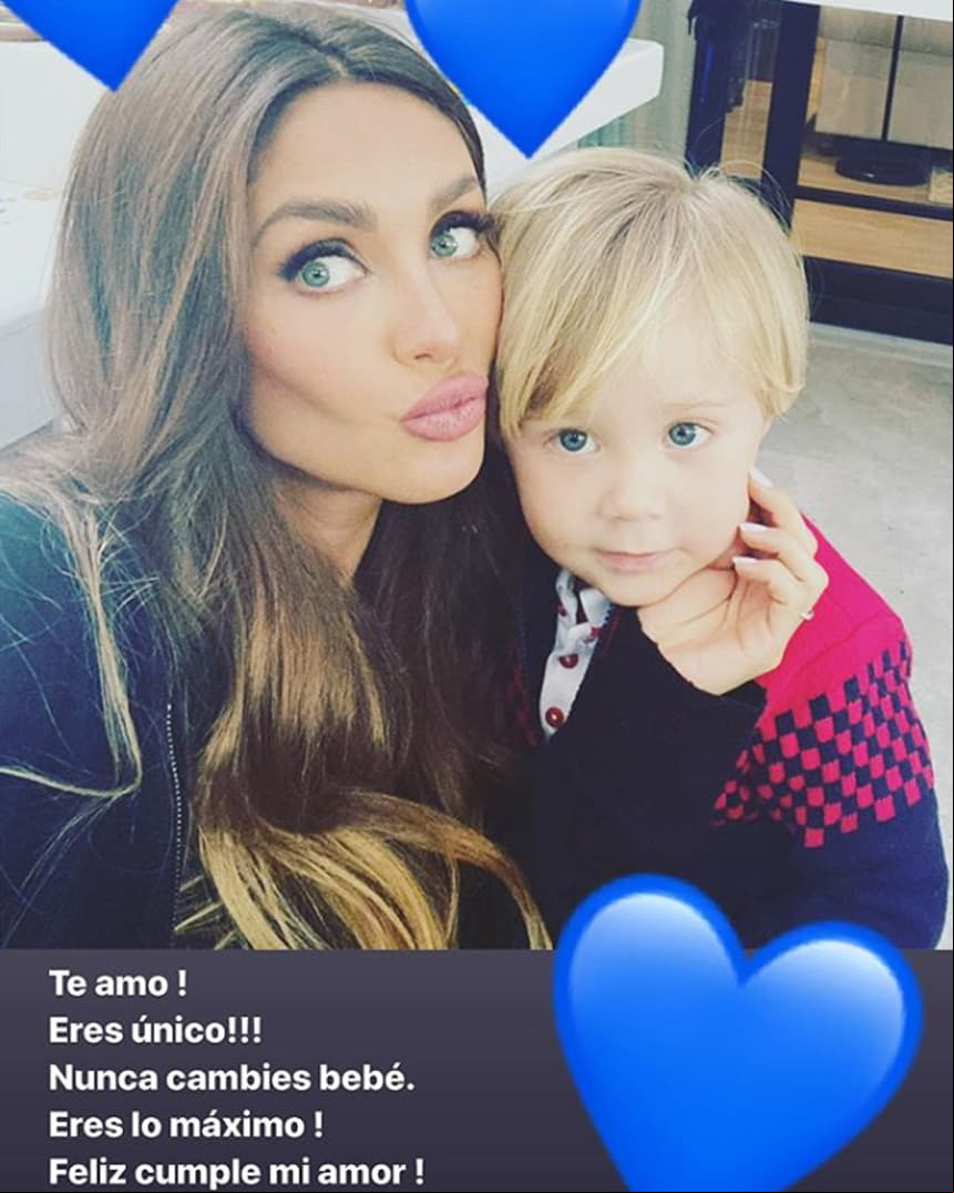 Anahí felicita a su hijo Manuel en su tercer cumpleaños