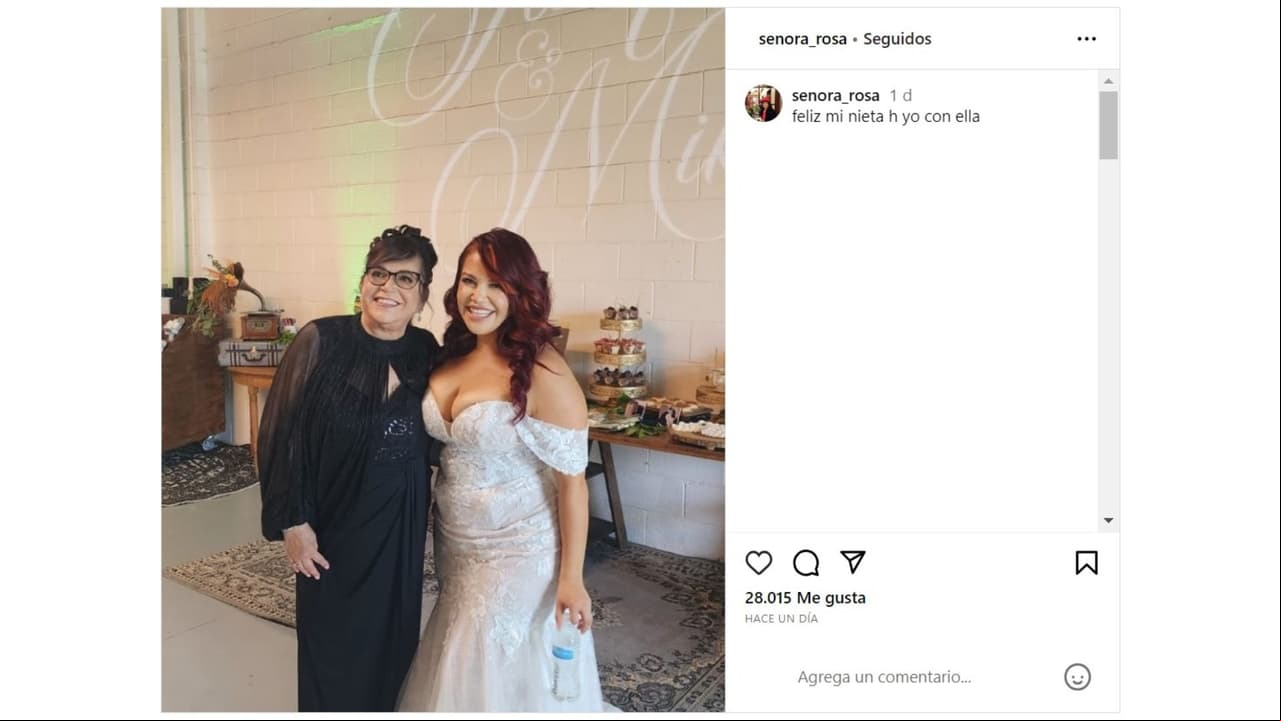 Mamá de Jenni Rivera, Rosa Saavedra, con su nieta Jacqie.