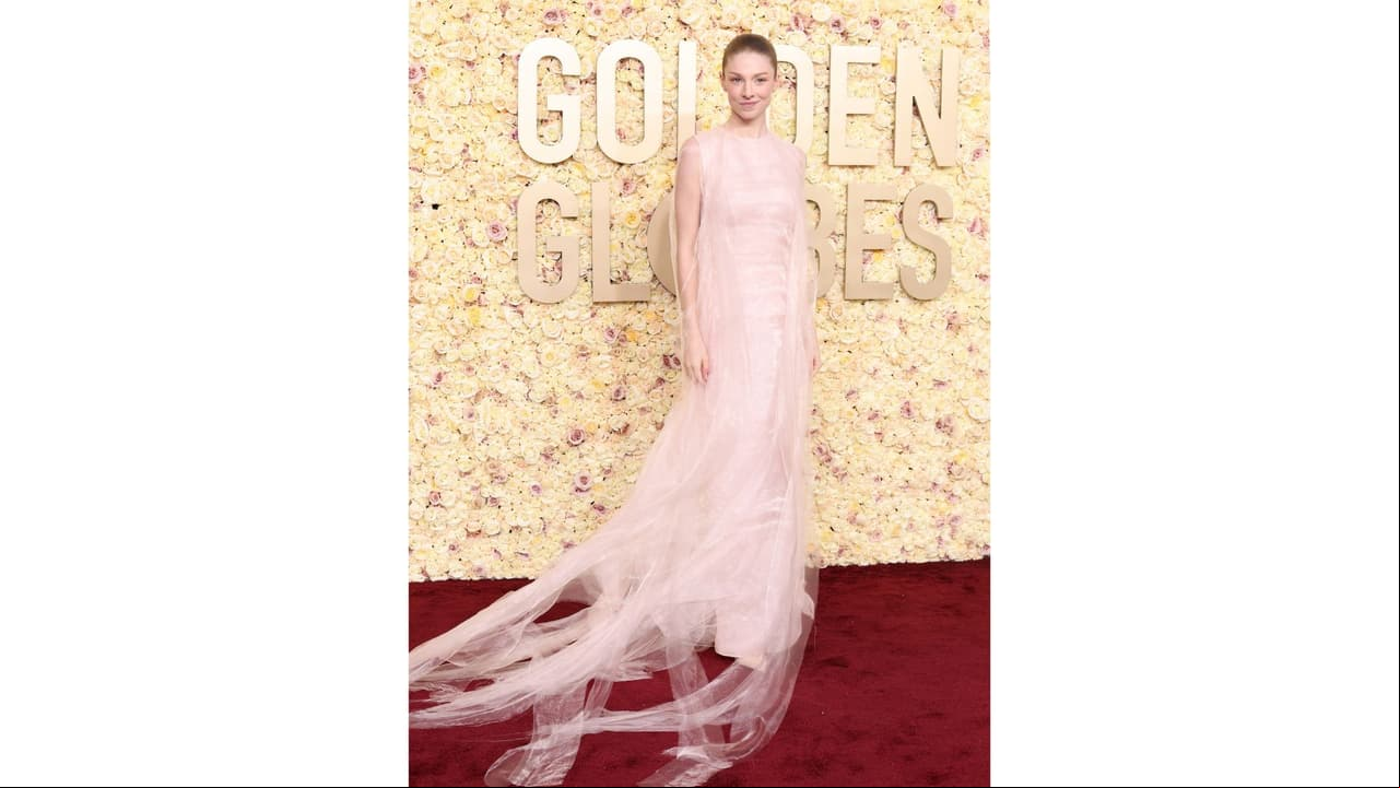 Hunter Schafer en los Golden Globes 2024.