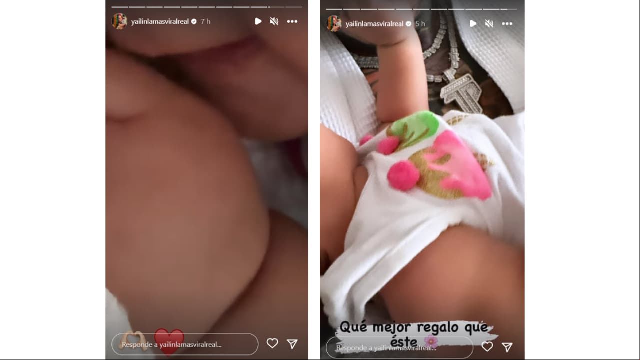 Yailin publica fotos de su hija Cattleya